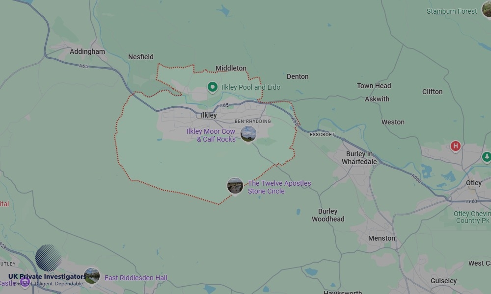 Areas of Ilkley our Tracing Agents operate