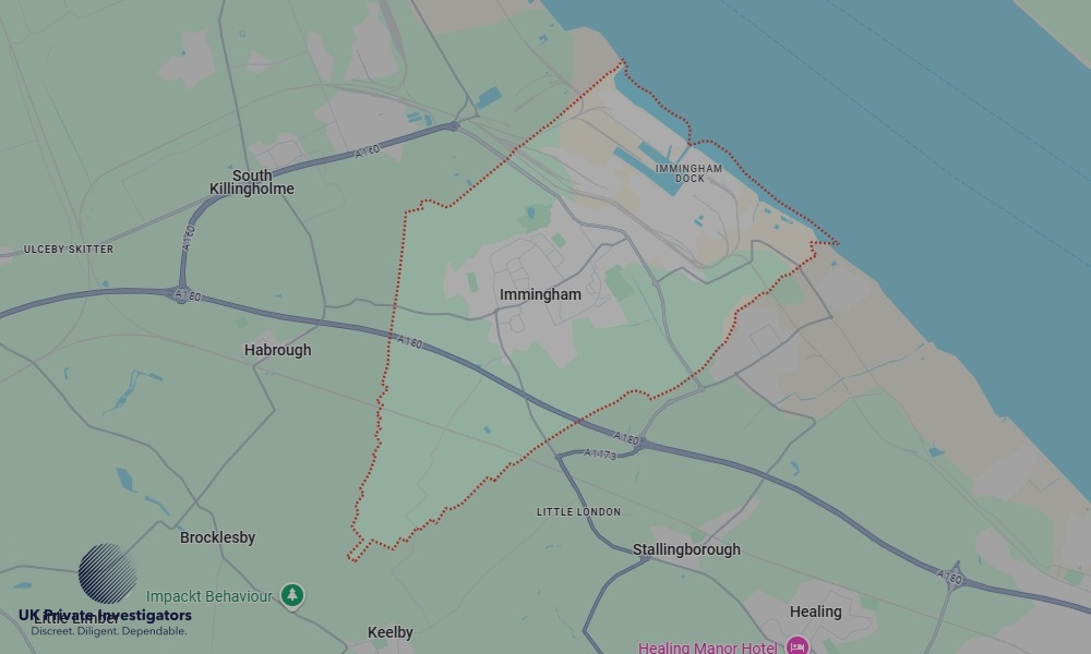 Areas of Immingham our Tracing Agents operate