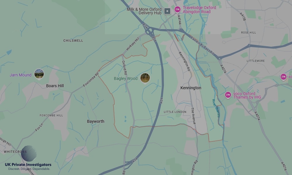 Areas of Kennington our Tracing Agents operate