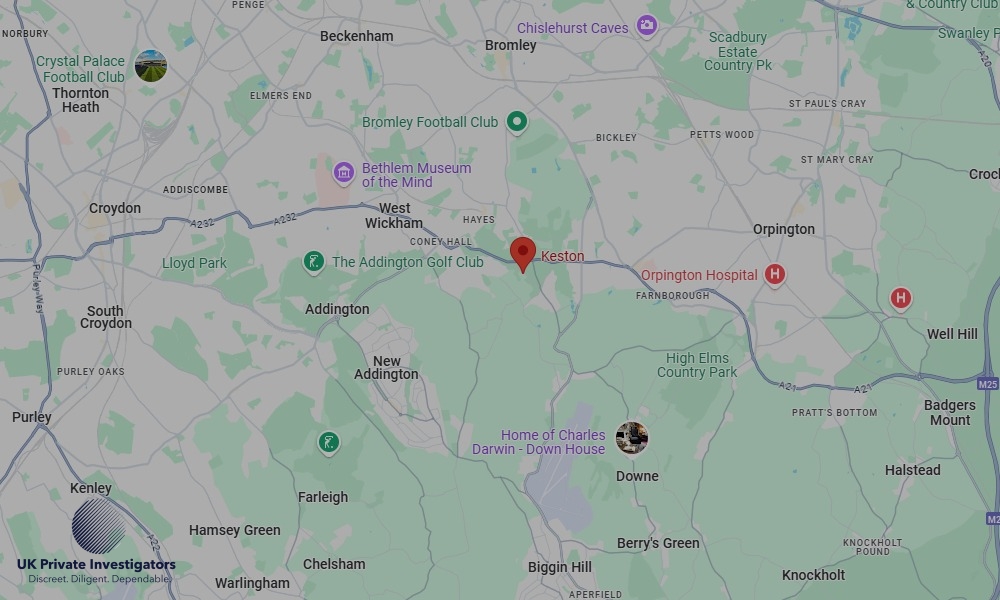 Areas of Keston our Tracing Agents operate