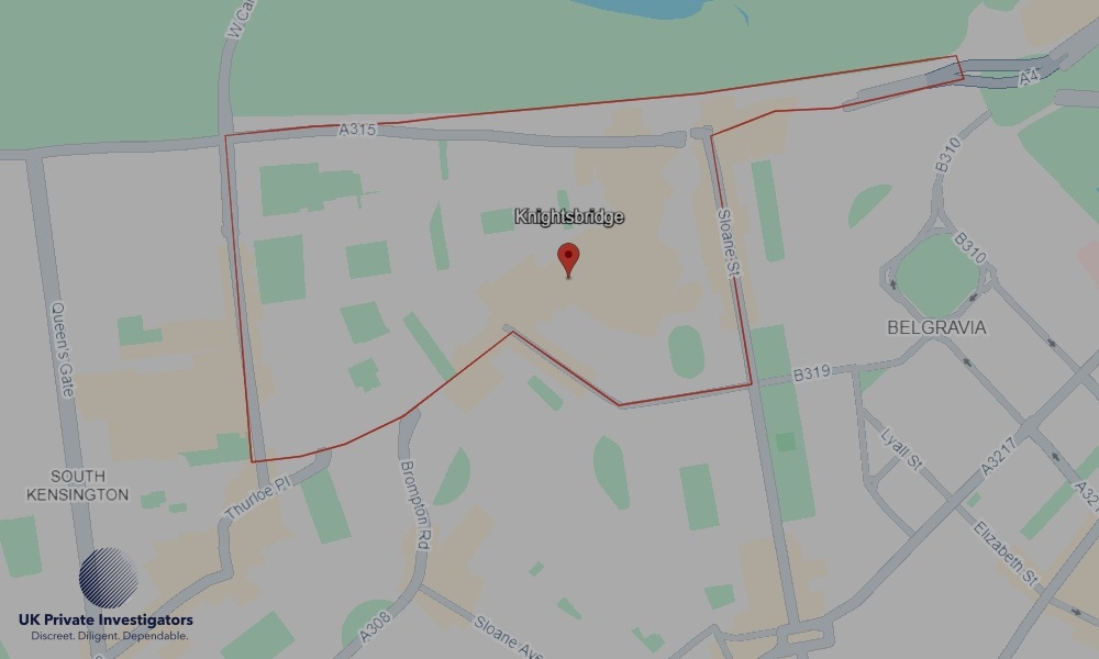 Areas of Knightsbridge our Tracing Agents operate
