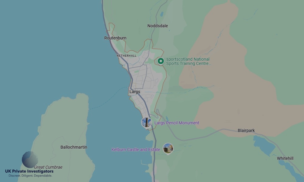 Areas of Largs our Tracing Agents operate