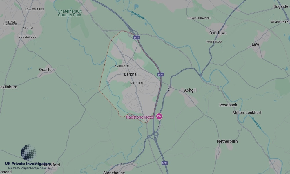 Areas of Larkhall our Tracing Agents operate