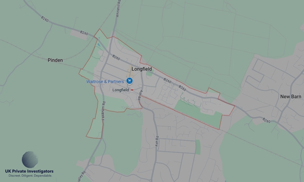 Areas of Longfield our Tracing Agents operate