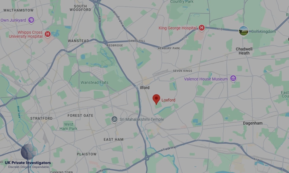 Areas of Loxford our Tracing Agents operate