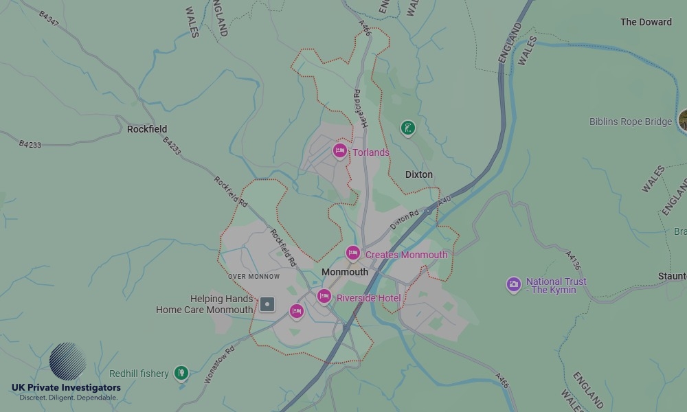 Areas of Monmouth our Tracing Agents operate