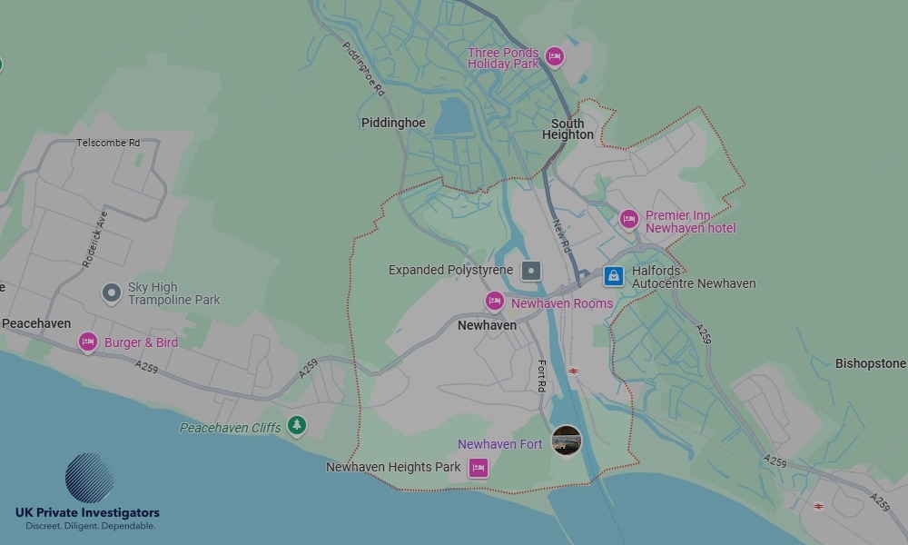 Areas of Newhaven our Tracing Agents operate