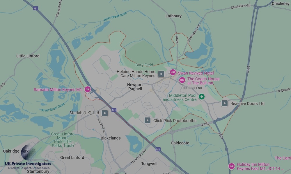Areas of Newport Pagnell our Tracing Agents operate