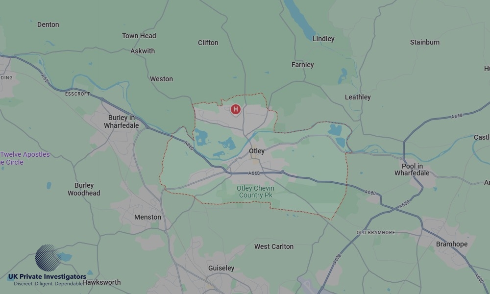 Areas of Otley our Tracing Agents operate