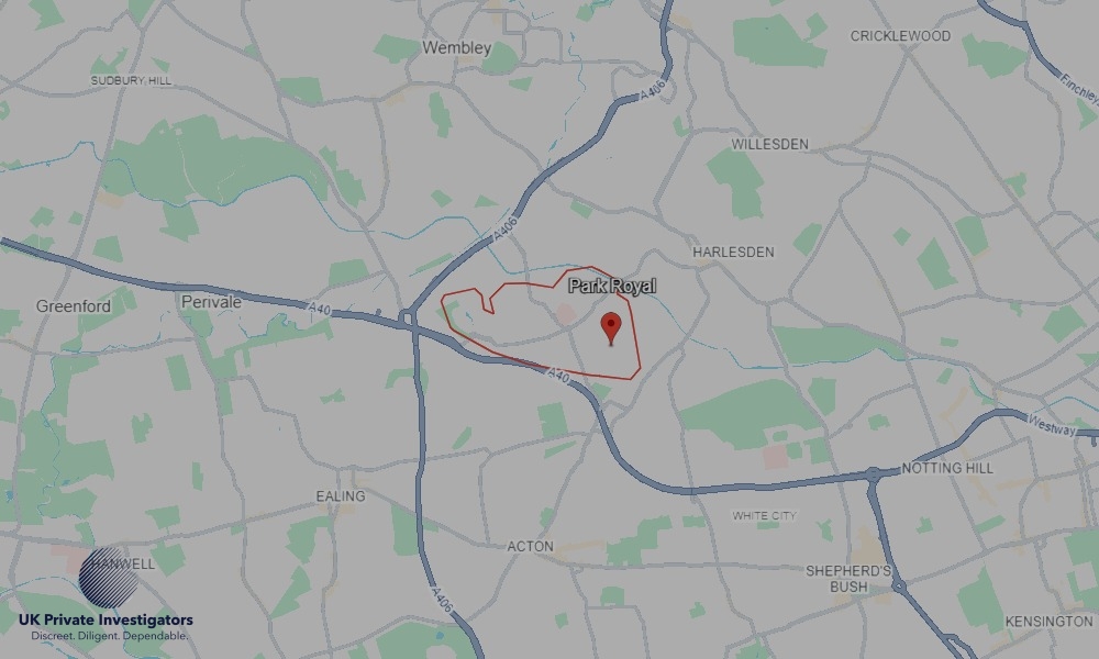 Areas of Park Royal our Tracing Agents operate