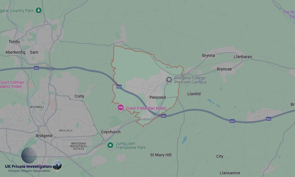 Areas of Pencoed our Tracing Agents operate