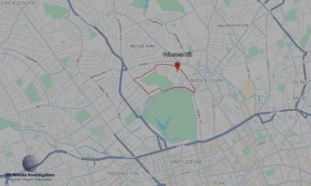 Areas of Primrose Hill our Tracing Agents operate Areas of Primrose Hill our Tracing Agents operate