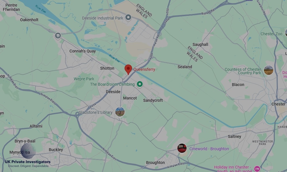 Areas of Queensferry our Tracing Agents operate