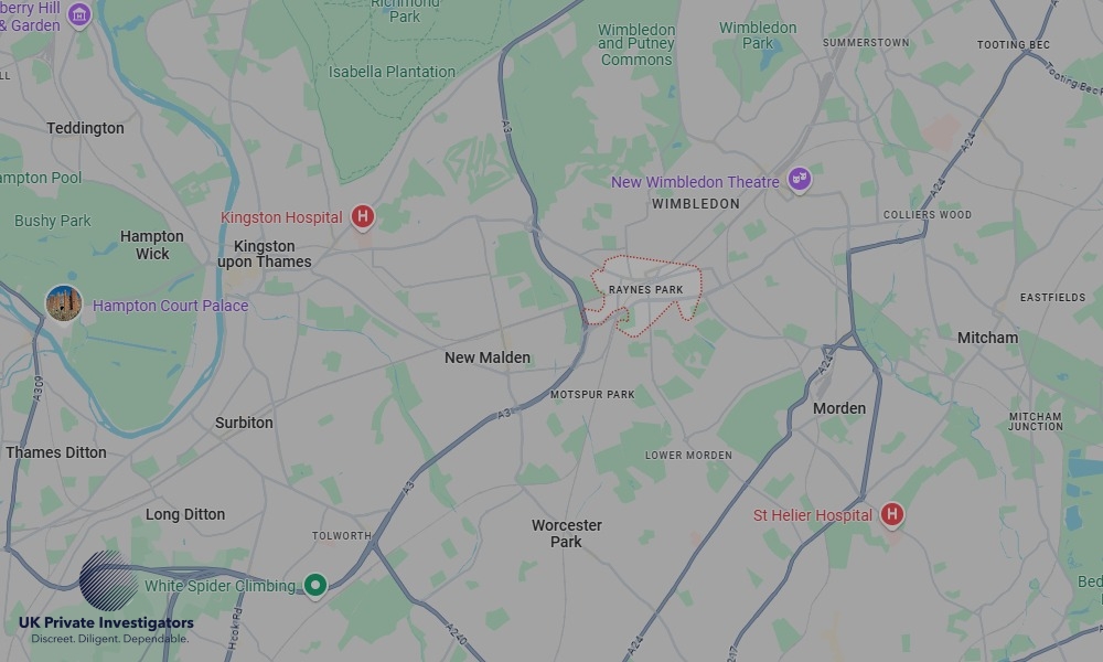 Areas of Raynes Park our Tracing Agents operate