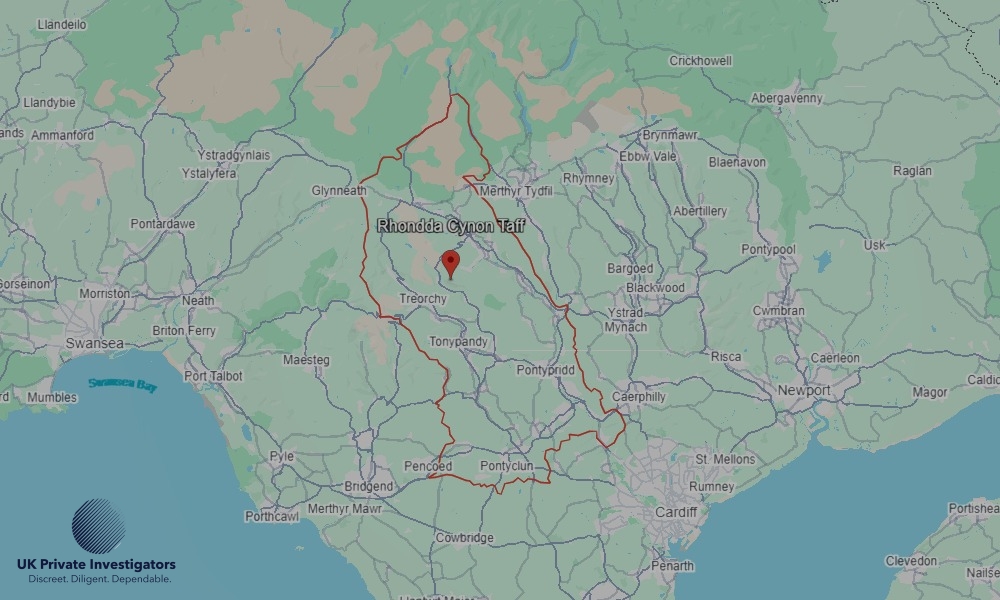 Areas of Rhondda our Tracing Agents operate