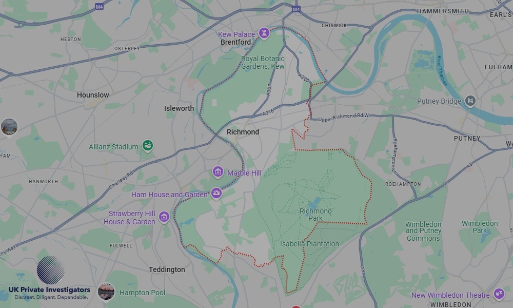 Areas of Richmond our Tracing Agents operate