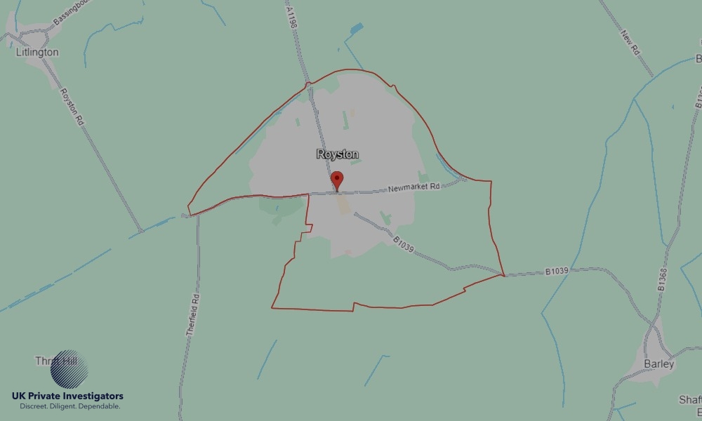 Areas of Royston our Tracing Agents operate