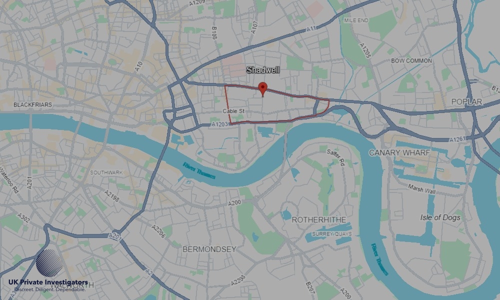 Areas of Shadwell our Tracing Agents operate