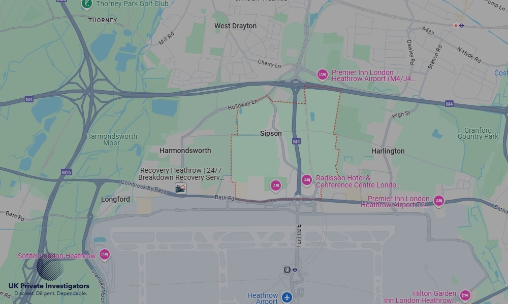 Areas of Sipson our Tracing Agents operate