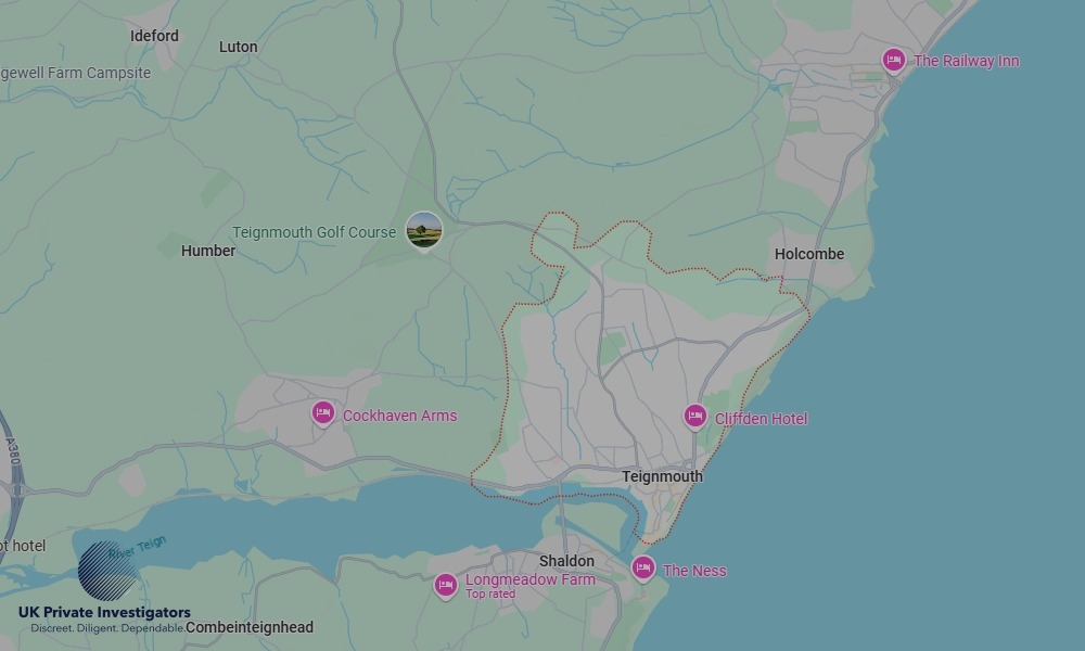 Areas of Teignmouth our Tracing Agents operate