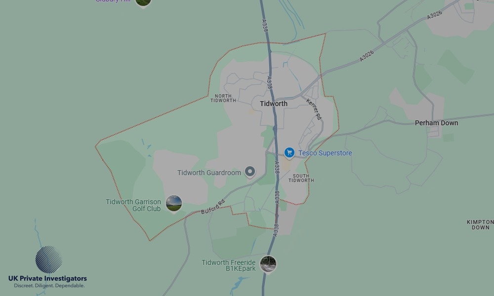 Areas of Tidworth our Tracing Agents operate