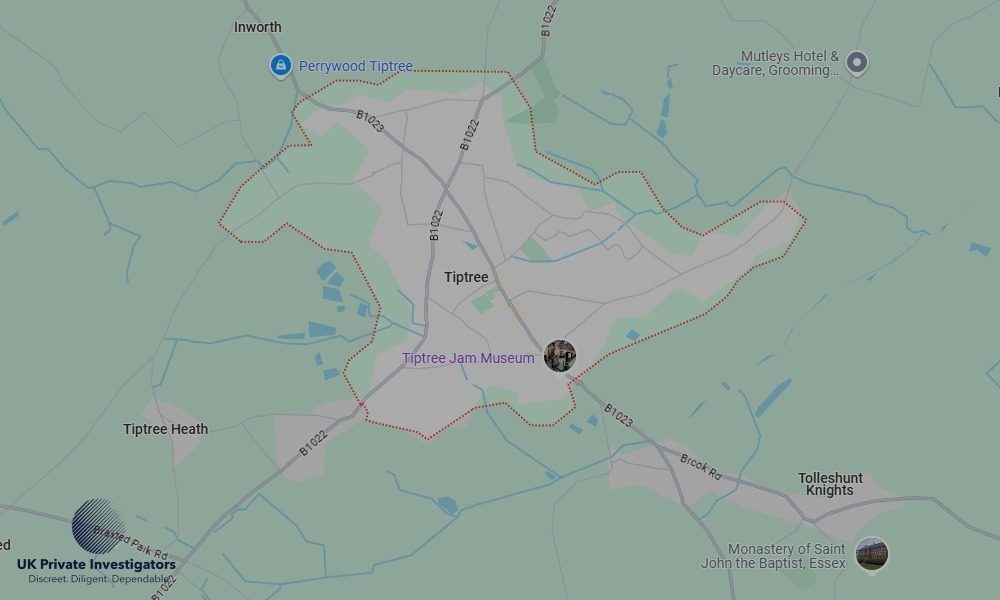 Areas of Tiptree our Tracing Agents operate