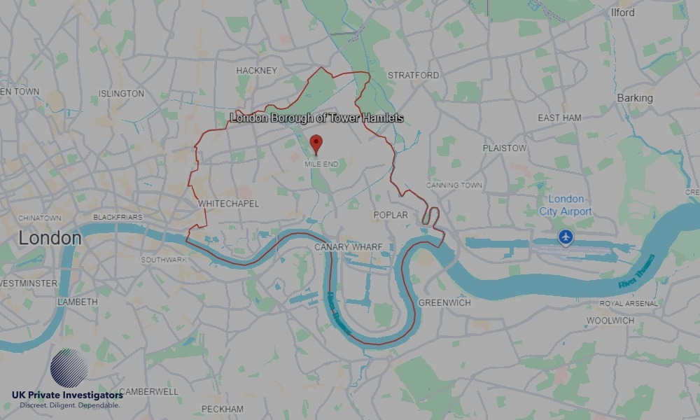 Areas of Tower Hamlets our Tracing Agents operate