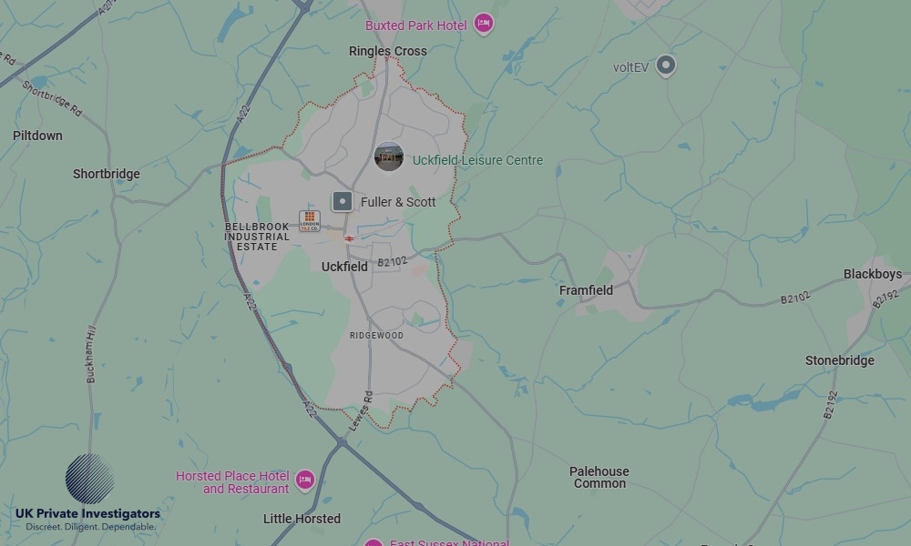 Areas of Uckfield our Tracing Agents operate