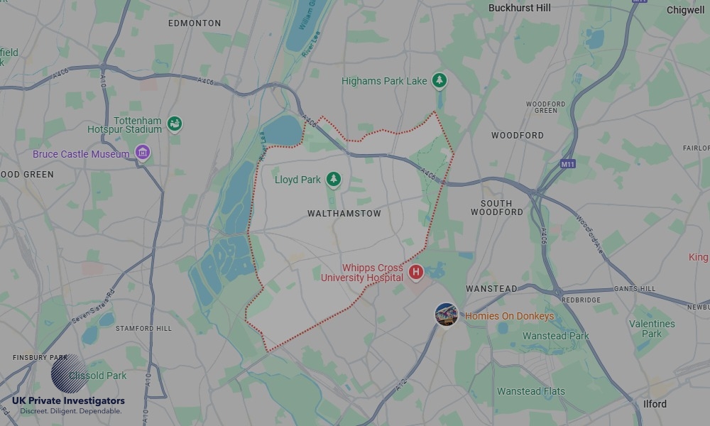 Areas of Walthamstow our Tracing Agents operate