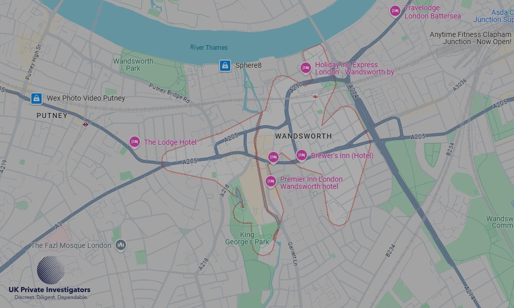 Areas of Wandsworth our Tracing Agents operate