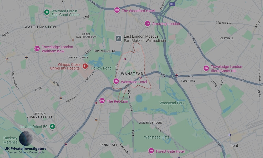 Areas of Wanstead our Tracing Agents operate