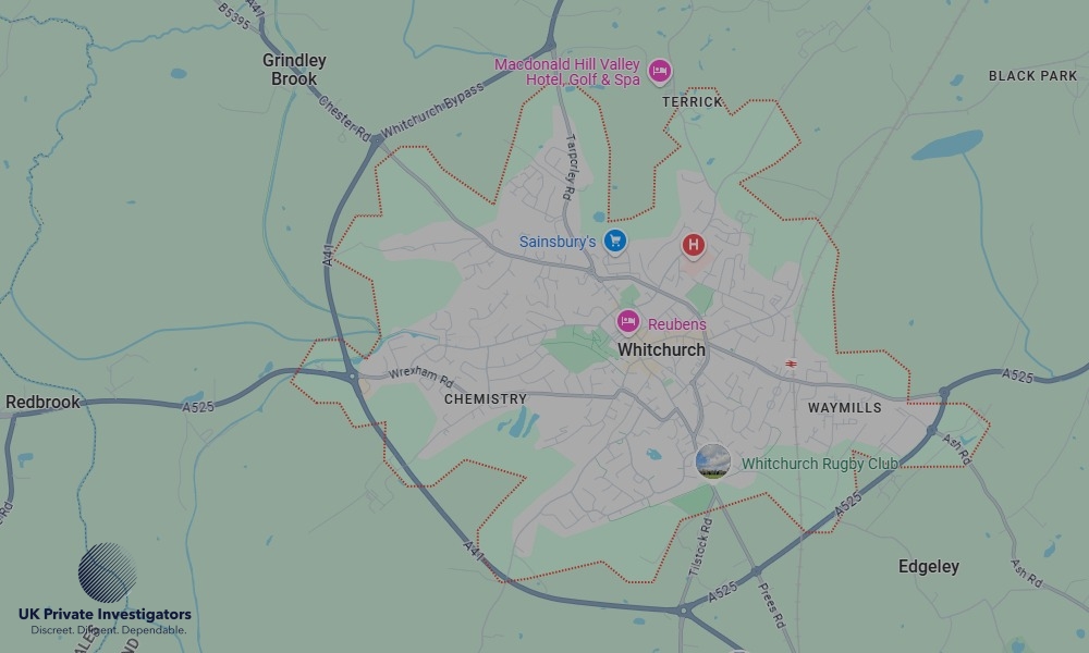 Areas of Whitchurch our Tracing Agents operate
